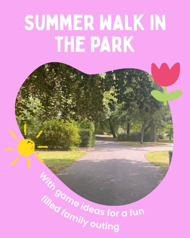 We love free, outdoor activities that are fun for all the family. Earlier this week, Eloise and Caroline went on a sunny walk in a local park and came up with lots of great activities to do with kids.

🌻 Eye-Spy - There are so many exciting things to spy in a park or wood. If you're playing with younger children, try getting them to say the colour or shape of the object instead of the first letter.

🌻Colour spot - see how many things of one colour you can find. You could even take a drawing pad and crayon to draw them all as you go. Or take pictures on your phone to draw back at home. 

🌻Hide-and-Seek - the classic! Particularly fun to hide behind trees and benches. 

🌻Making flower crowns. Use your finger or thumb nail to press a hole through a flower stem and thread another stem through. Repeat on the next flower until you have a chain that you can wear as a crown, bracelet or necklace

🌻Make a fairy garden! Find a quiet space and gather leaves, sticks, stones and any acorns or pinecones you might find to create a tiny garden or home.